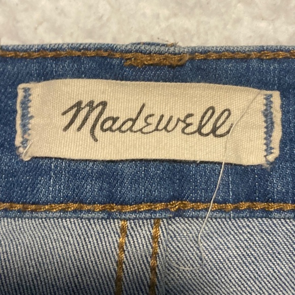 Madewell Blue Jean Shorts Grunge Cut-Off Boho Lake Vacation Resort - Picture 7 of 7